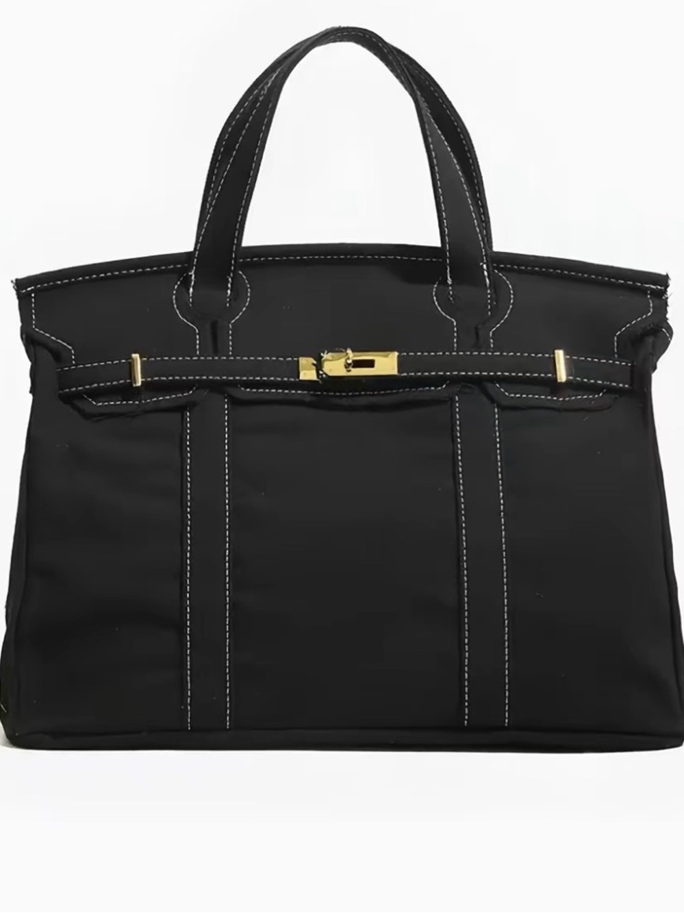 Spring Sundara Bag with Matching Fringed Twilly - BLACK - Picture 6 of 14